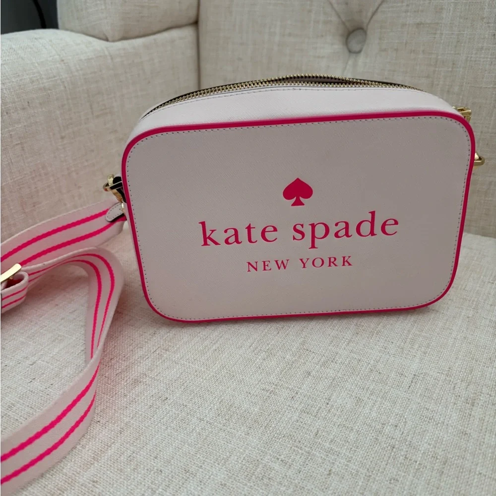 Kate Spade Cream and Pink Crossbody Bag - Picture 3 of 3